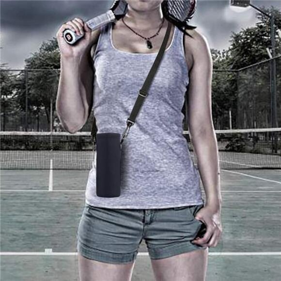 Water Bottle Sling Bag Carrier Crossbody Sleeve,Insulated Neoprene Bottle Case - Picture 3 of 7